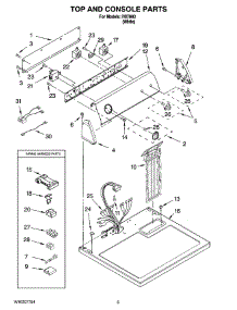 02 - Top And Console Parts parts for Whirlpool Dryer IV87000 from AppliancePartsPros.com