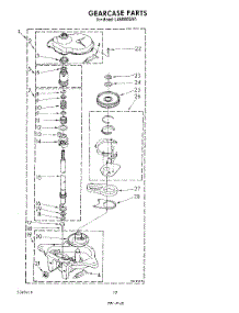 10 - Gearcase parts for Whirlpool Washer LA8800XSW1 from AppliancePartsPros.com
