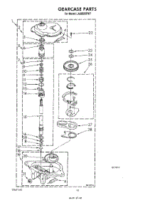 10 - Gearcase parts for Whirlpool Washer LA5600XPW7 from AppliancePartsPros.com