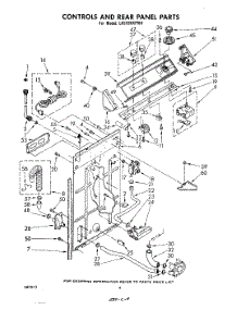 03 - Controls And Rear Panel parts for Whirlpool Washer LA5590XPW1 from AppliancePartsPros.com