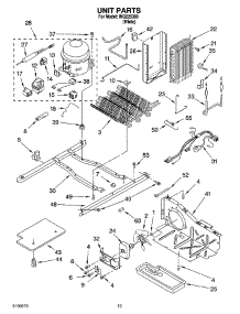 09 - Unit Parts parts for Whirlpool Refrigerator INQ225300 from AppliancePartsPros.com