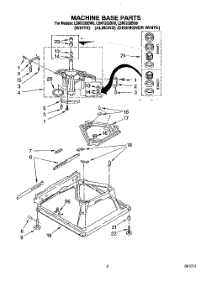 06 - Machine Base parts for Whirlpool Washer LSN7233BN0 from AppliancePartsPros.com