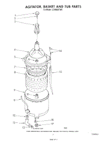 06 - Agitator, Basket And Tub parts for Whirlpool Washer LC4900XTF0 from AppliancePartsPros.com