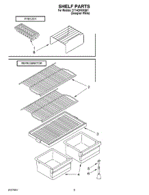 05 - Shelf, Optional parts for Whirlpool Refrigerator ST14CKXKQ01 from AppliancePartsPros.com