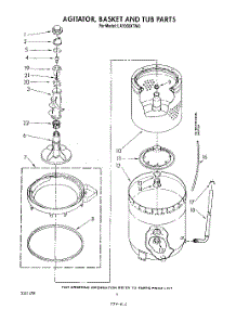 04 - Agitator, Basket And Tub parts for Whirlpool Washer LA7000XTF0 from AppliancePartsPros.com