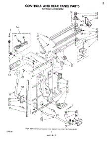 03 - Controls And Rear Panel parts for Whirlpool Washer LA3400XMW2 from AppliancePartsPros.com