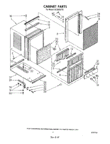 04 - Section parts for Whirlpool Air Conditioner ACS802XT0 from AppliancePartsPros.com