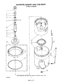 04 - Agitator, Basket And Tub parts for Whirlpool Washer LA7680XSW1 from AppliancePartsPros.com