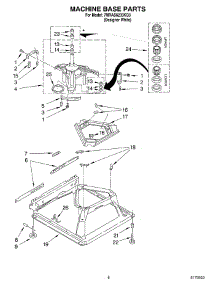 05 - Machine Base parts for Whirlpool Washer 7MRAS6233KQ3 from AppliancePartsPros.com