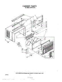 02 - Section parts for Whirlpool Air Conditioner AHF12020 from AppliancePartsPros.com