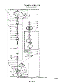 10 - Gearcase parts for Whirlpool Washer LA7680XSW1 from AppliancePartsPros.com