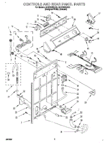 02 - Controls And Rear Panel parts for Whirlpool Washer 4LSC9255AN2 from AppliancePartsPros.com