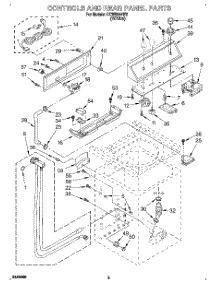 02 - Controls And Rear Panel parts for Whirlpool Washer CCW5244W0 from AppliancePartsPros.com