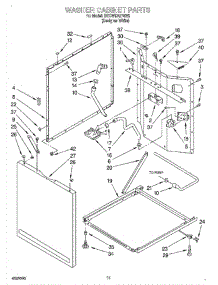 07 - Washer Cabinet parts for Whirlpool Washer Dryer Combo BYCWD6274W2 from AppliancePartsPros.com