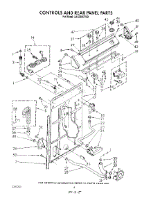03 - Control And Rear Panel parts for Whirlpool Washer LA5280XTF0 from AppliancePartsPros.com