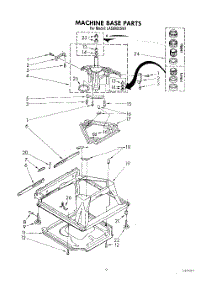 07 - Machine Base parts for Whirlpool Washer LA5900XSW1 from AppliancePartsPros.com