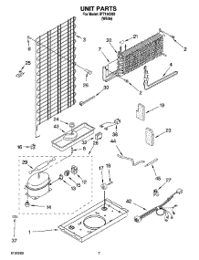 04 - Unit Parts parts for Whirlpool Refrigerator IPT144300 from AppliancePartsPros.com