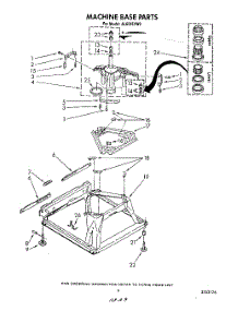 07 - Machine Base parts for Whirlpool Washer AL6245VG0 from AppliancePartsPros.com