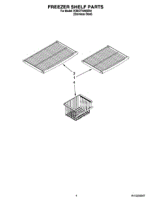03 - Freezer Shelf Parts parts for Kitchenaid Refrigerator KBUDT4265E04 from AppliancePartsPros.com