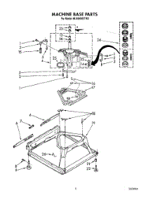 07 - Machine Base parts for Whirlpool Washer 6LA5800XTW2 from AppliancePartsPros.com