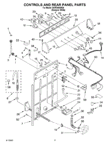 02 - Controls And Rear Panel Parts parts for Whirlpool Washer SAWS800MQ0 from AppliancePartsPros.com