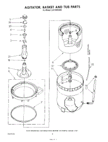 04 - Agitator, Basket And Tub parts for Whirlpool Washer LA7780XSW0 from AppliancePartsPros.com