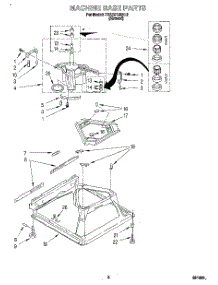 06 - Machine Base parts for Whirlpool Washer 7RAX5133AL0 from AppliancePartsPros.com
