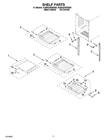 02 - Shelf Parts parts for Kitchenaid Wine Cooler KUWS24RSBS00 from AppliancePartsPros.com