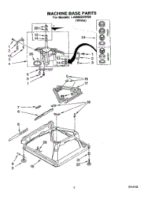 08 - Machine Base parts for Whirlpool Washer LA8860XWQ0 from AppliancePartsPros.com