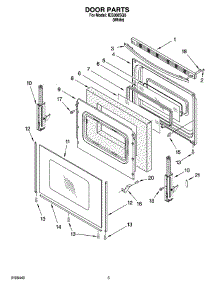 04 - Door Parts parts for Whirlpool Range IES366SQ0 from AppliancePartsPros.com