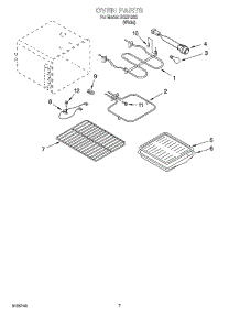 05 - Oven Parts, Miscellaneous Parts parts for Whirlpool Range IHE31302 from AppliancePartsPros.com