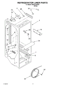 02 - Refrigerator Liner parts for Whirlpool Refrigerator 3XKGN7050W01 from AppliancePartsPros.com