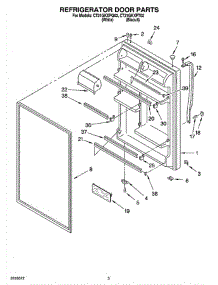 04 - Refrigerator Door Parts parts for Whirlpool Refrigerator CT21GKXPT02 from AppliancePartsPros.com