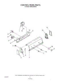 04 - Control Panel parts for Kitchenaid Washer KAWE660WAL0 from AppliancePartsPros.com