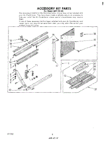 05 - Accessory Kit parts for Whirlpool Air Conditioner AHF19140 from AppliancePartsPros.com