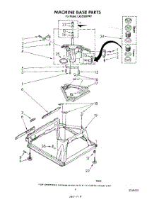 07 - Machine Base parts for Whirlpool Washer LA5550XPW7 from AppliancePartsPros.com