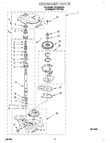 08 - Gearcase parts for Whirlpool Washer LSL9355DQ0 from AppliancePartsPros.com