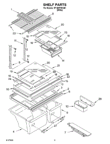 05 - Shelf, Optional parts for Whirlpool Refrigerator ST18HPXKQ01 from AppliancePartsPros.com