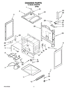 03 - Chassis Parts parts for Whirlpool Range IER320TW0 from AppliancePartsPros.com