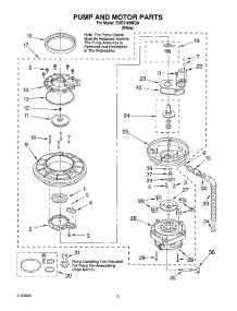 04 - Pump And Motor Parts parts for Whirlpool Dishwasher SUD5100MQ0 from AppliancePartsPros.com