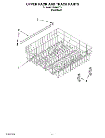 09 - Upper Rack And Track Parts parts for Whirlpool Dishwasher IUD9500VX0 from AppliancePartsPros.com