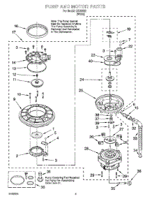 04 - Pump And Motor Parts parts for Whirlpool Dishwasher IJU35562 from AppliancePartsPros.com