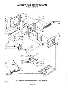 03 - Section parts for Whirlpool Air Conditioner AHFP5021 from AppliancePartsPros.com
