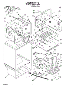 02 - Liner parts for Whirlpool Refrigerator 6ER9GTKXKS01 from AppliancePartsPros.com