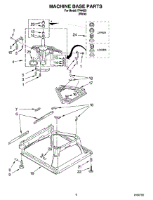 05 - Machine Base Parts parts for Whirlpool Washer IP44003 from AppliancePartsPros.com