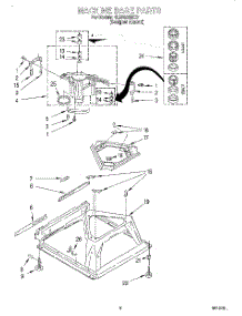 05 - Machine Base parts for Whirlpool Washer 4LBR8255DZ1 from AppliancePartsPros.com