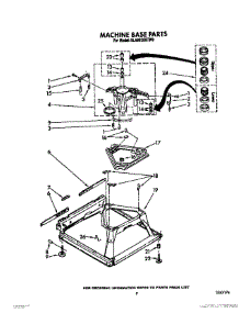 07 - Machine Base parts for Whirlpool Washer 6LA9320XTW0 from AppliancePartsPros.com