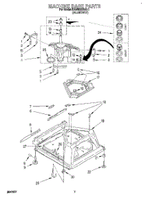 05 - Machine Base parts for Kitchenaid Washer KAWE878BAL1 from AppliancePartsPros.com