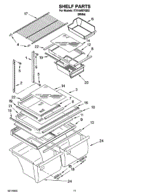 06 - Shelf Parts, Optional Parts parts for Whirlpool Refrigerator IT21AMXRQ03 from AppliancePartsPros.com