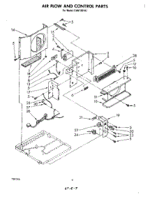 03 - Section parts for Whirlpool Air Conditioner CAW12D1A1 from AppliancePartsPros.com